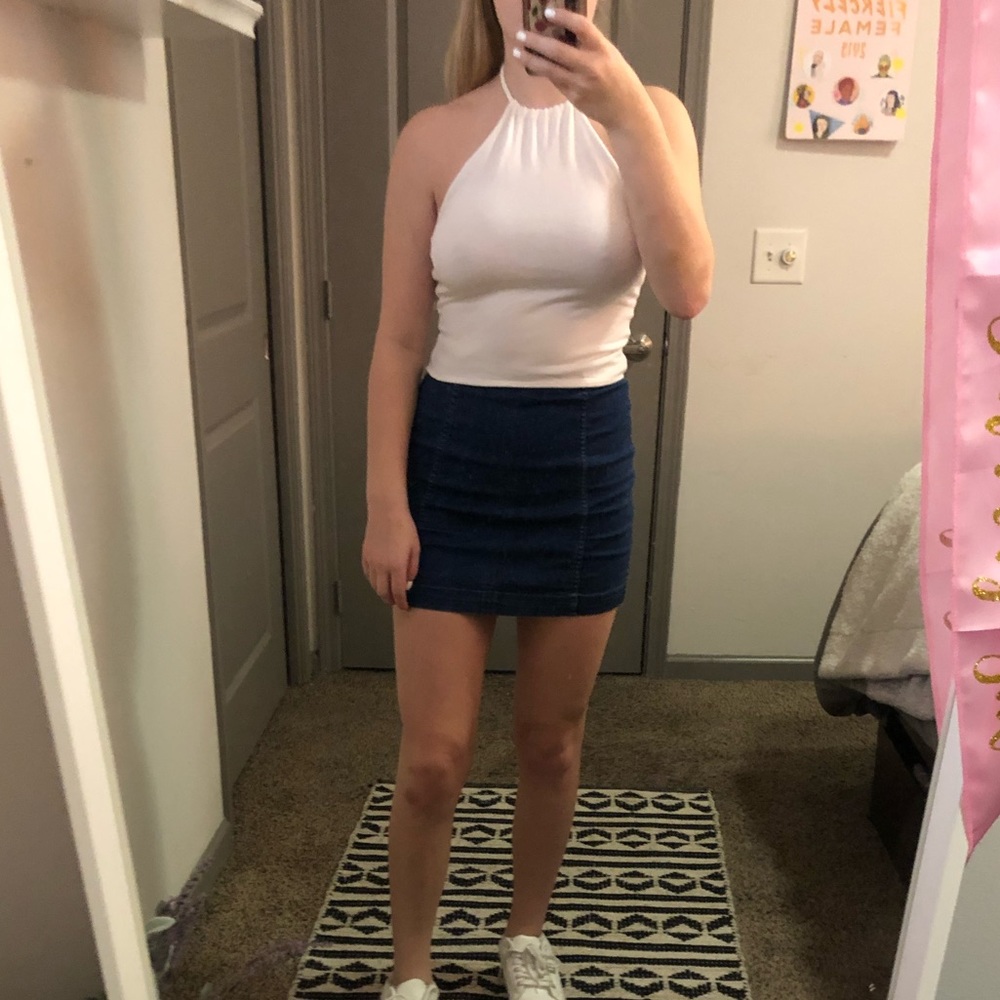 white halter top